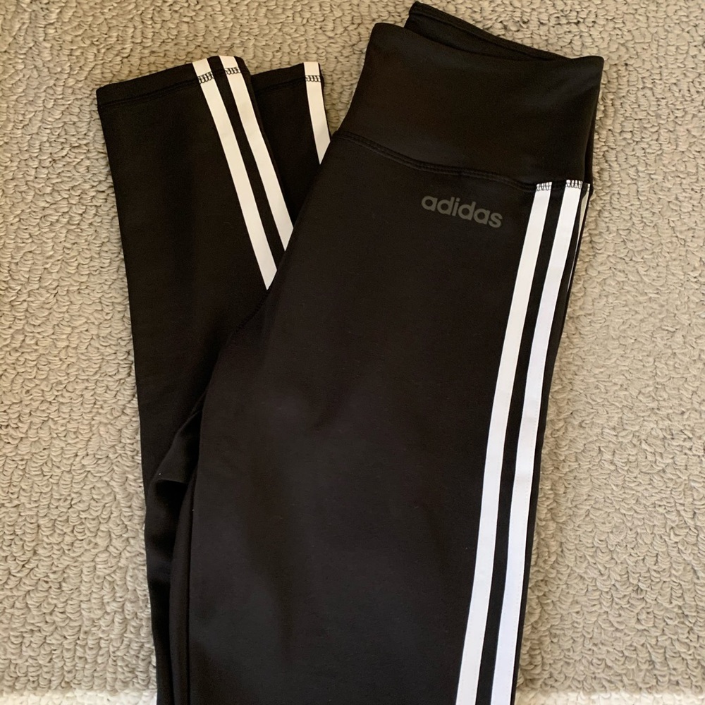 Adidas Classic Black Stripe Leggings